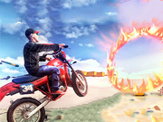 Aperto de acrobacias de moto